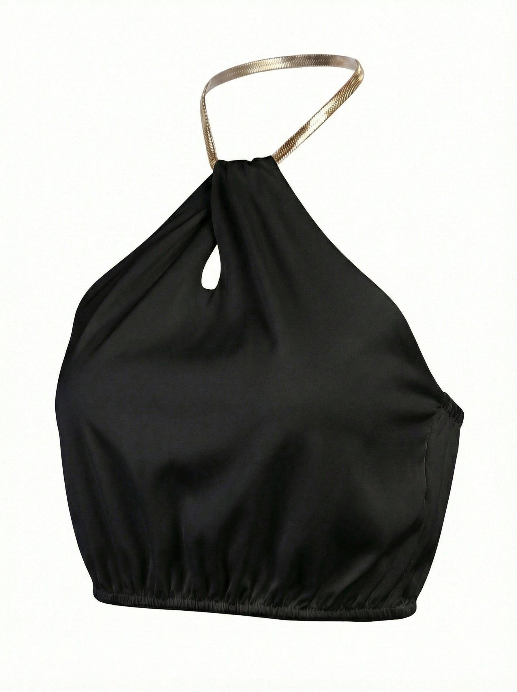 MILANO – Chain Halter Crop Top – 026