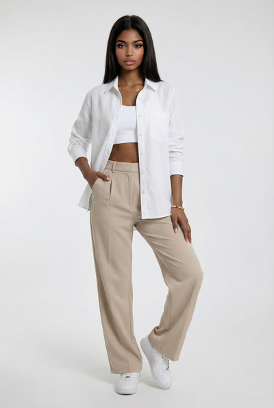 IBIZA – Katoen-Linnen Tuniek Blouse – 304