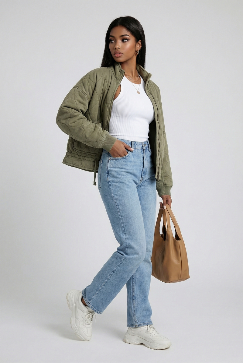 LYON – Hoge Kraag Gewatteerd Jack – 284