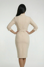 FLORENCE – Lace-Up Midi Dress – 251