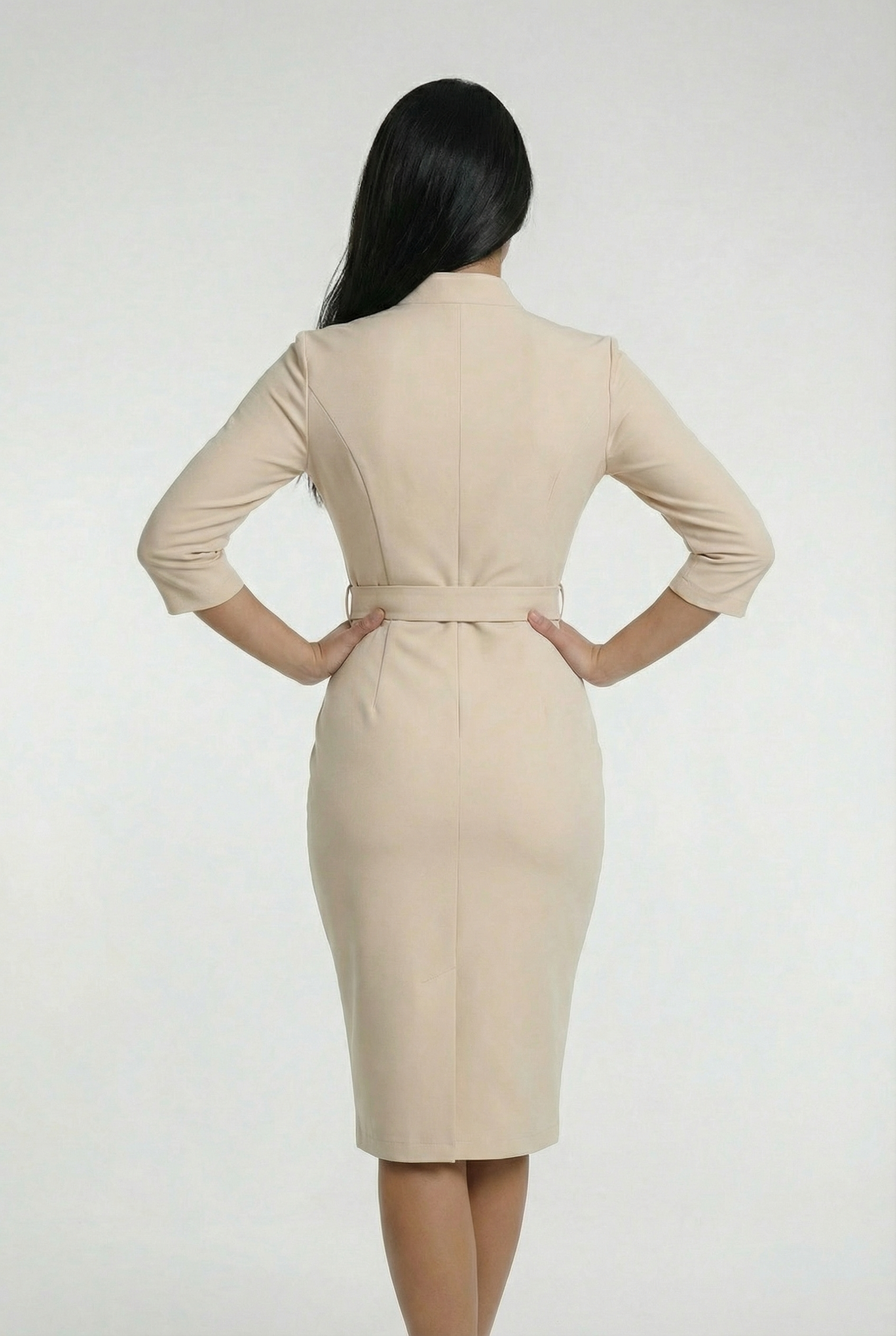 FLORENCE – Lace-Up Midi Dress – 251