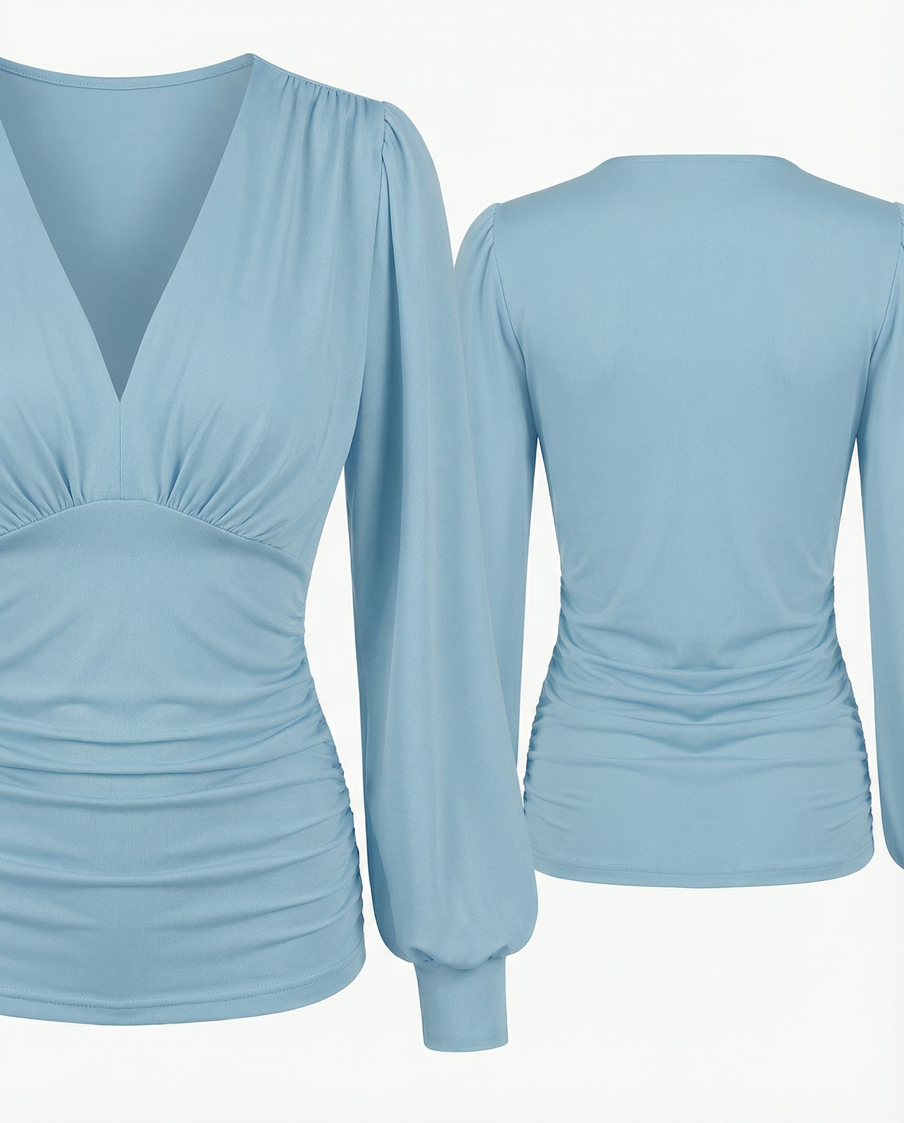 VIENNA – Button-Up Jersey Blouse – 257