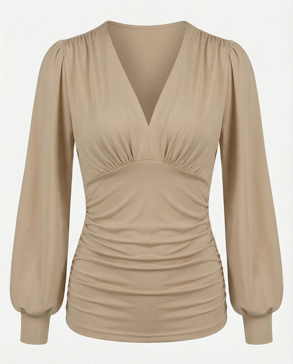 VIENNA – Button-Up Jersey Blouse – 257