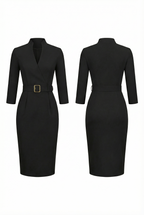 FLORENCE – Lace-Up Midi Dress – 251