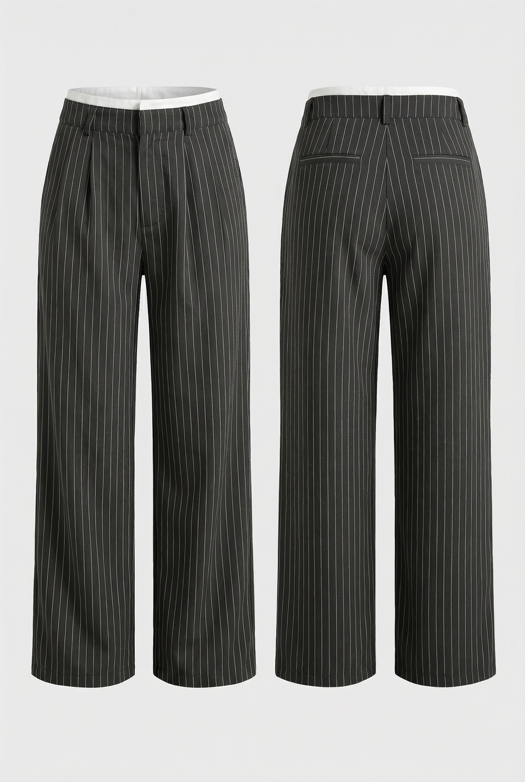 MILAN – Striped Wide-Leg Pants – 2441