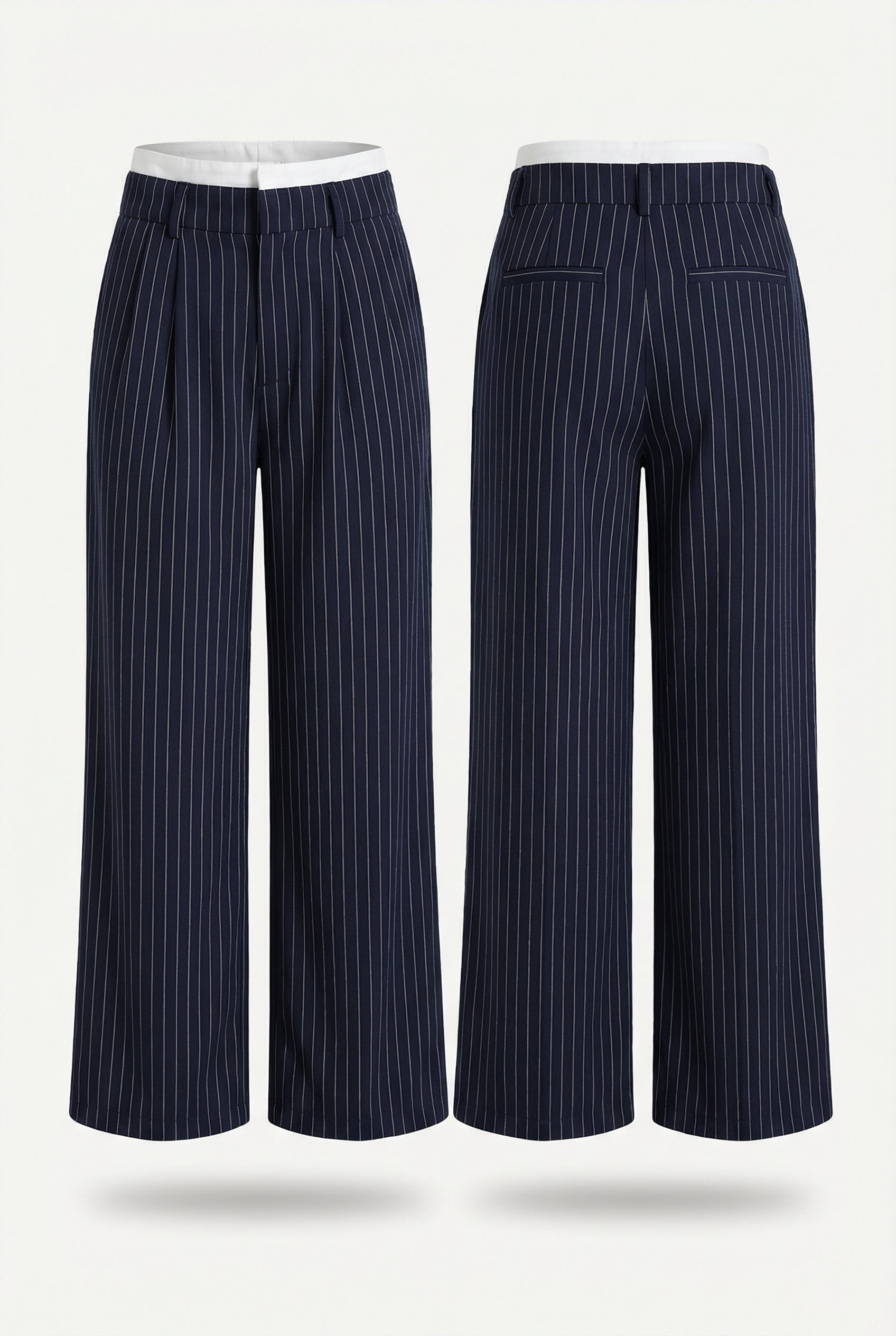 MILAN – Striped Wide-Leg Pants – 2441