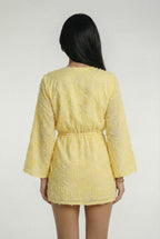 FLORENCE – V-Neck Long-Sleeve Mini Dress – 5236