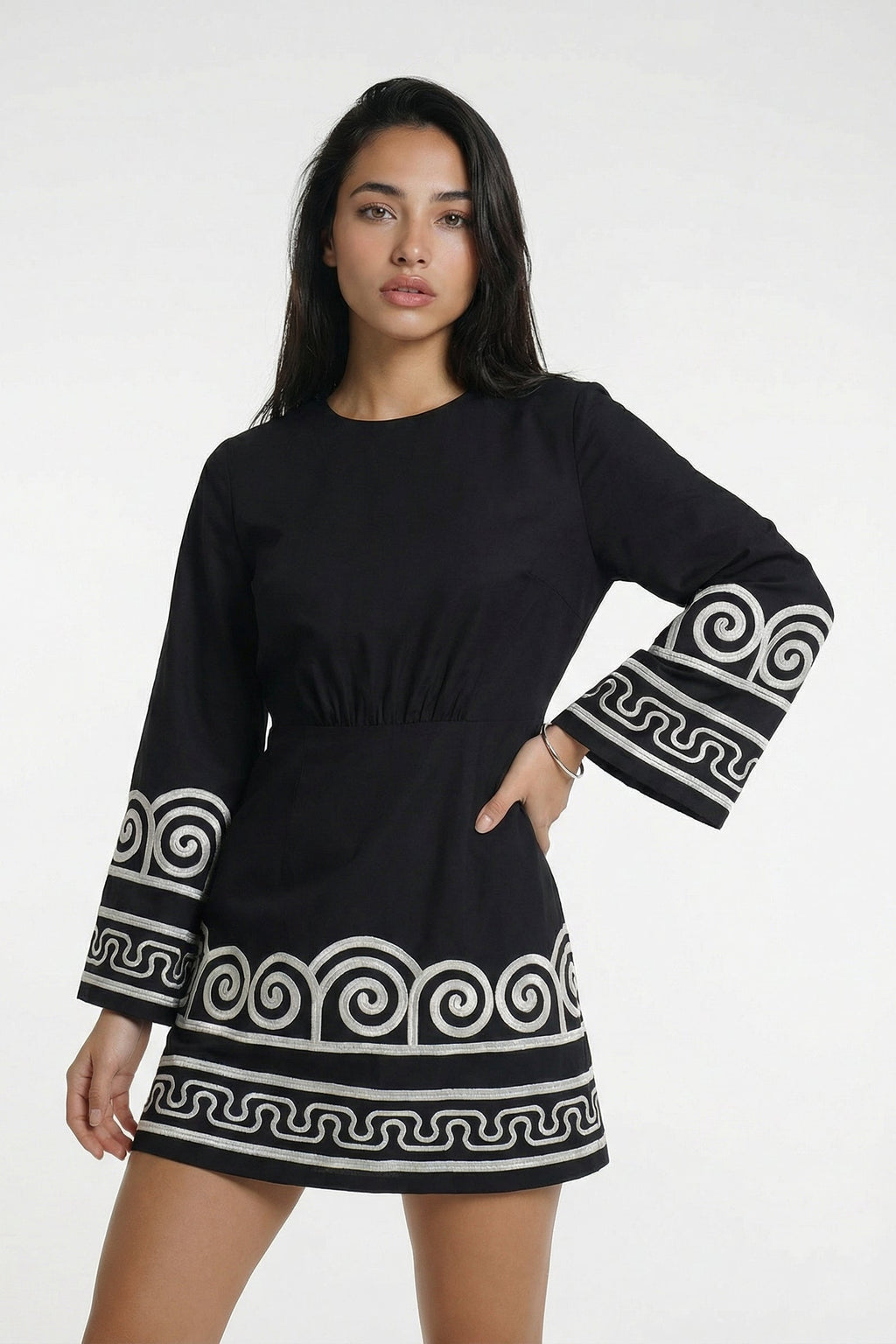 CAGLIARI – Embroidered Mini Dress – 1525