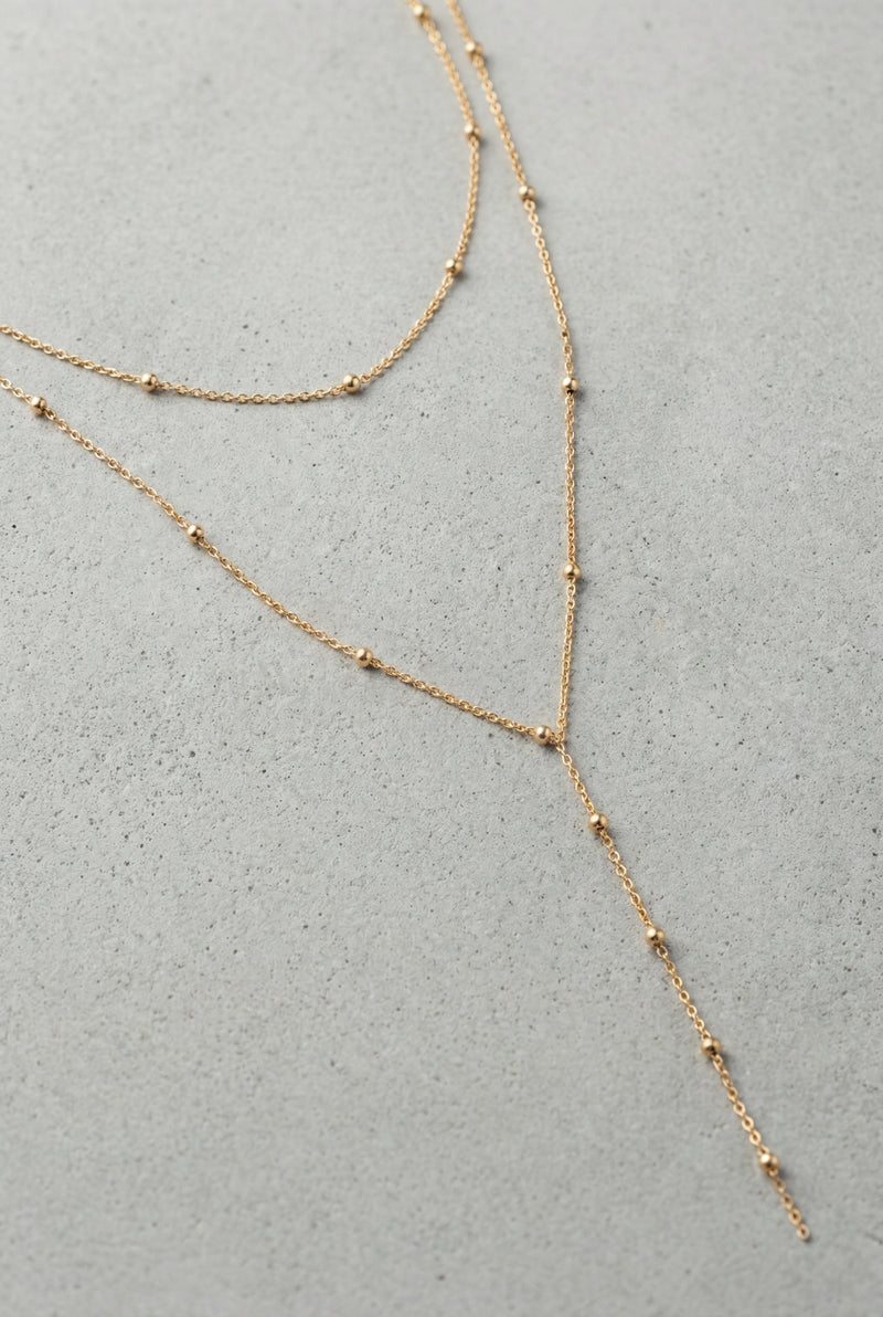 VIENNA – Vergulde Lariat Ketting – 018