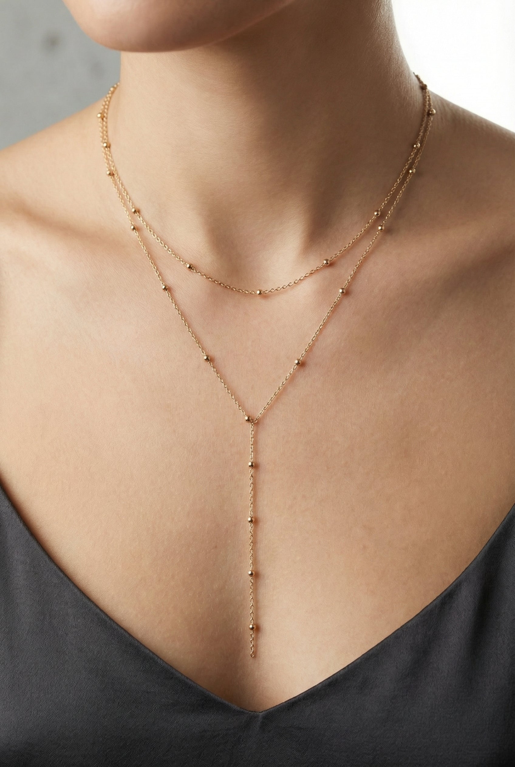 VIENNA – Vergulde Lariat Ketting – 018