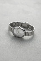 GENT – Silver Stainless Steel Oval Watch – 071