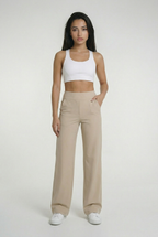 VALENCIA – Hoge Taille Flare Broek – 2186