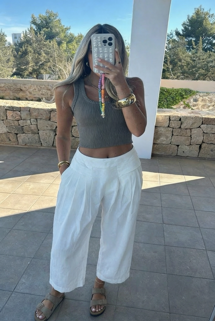 VALENCIA – Linen Wide-Leg Pants – 2109