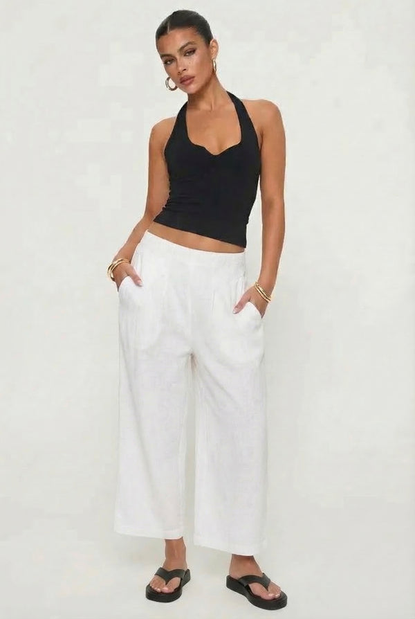 VALENCIA – Linen Wide-Leg Pants – 2109