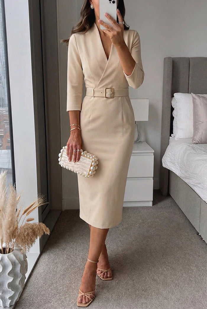 FLORENCE – Veters Midi Jurk – 251