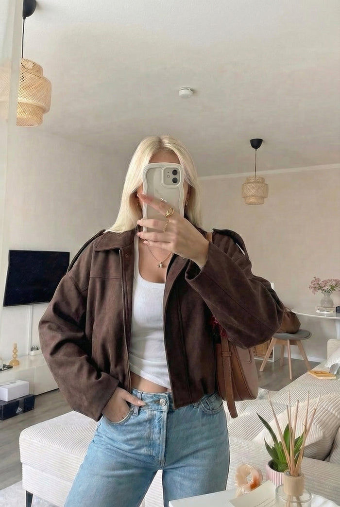 ANTWERP – Bomber Jacket – 200 – Suede