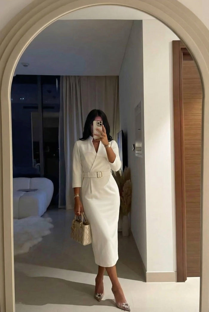 FLORENCE – Veters Midi Jurk – 251