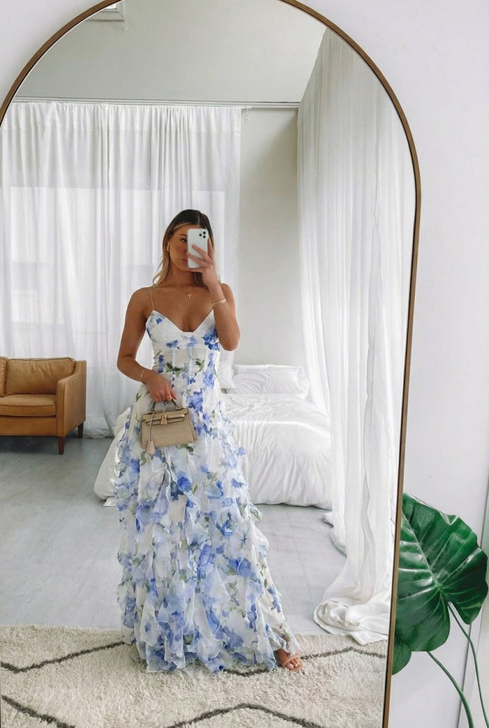 CORFU – Ruffle Maxi Dress – 4040