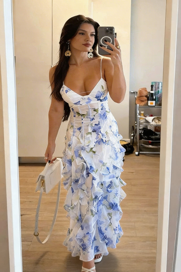 CORFU – Ruffle Maxi Dress – 4040