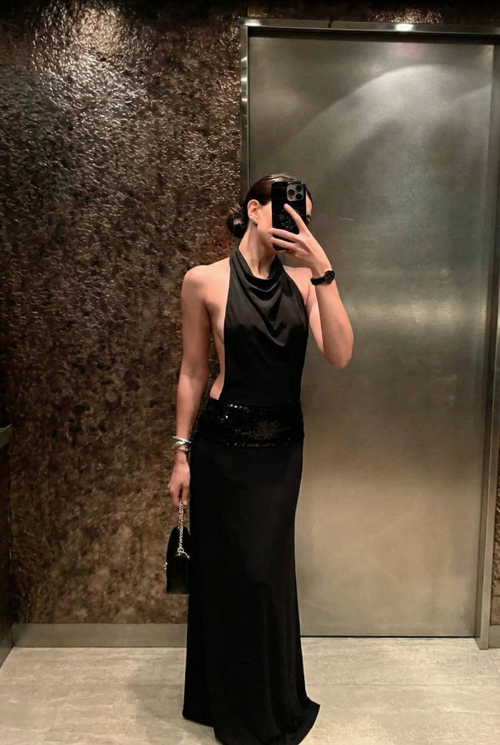 MYKONOS – Halterneck Maxi Dress – 3998