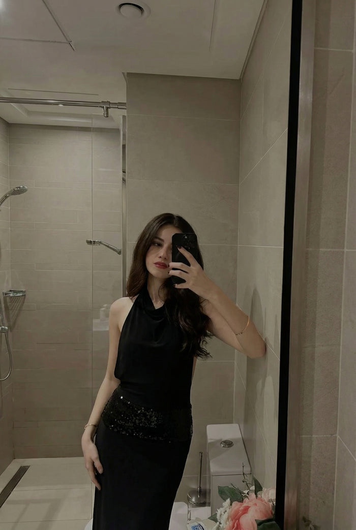 MYKONOS – Halterneck Maxi Dress – 3998