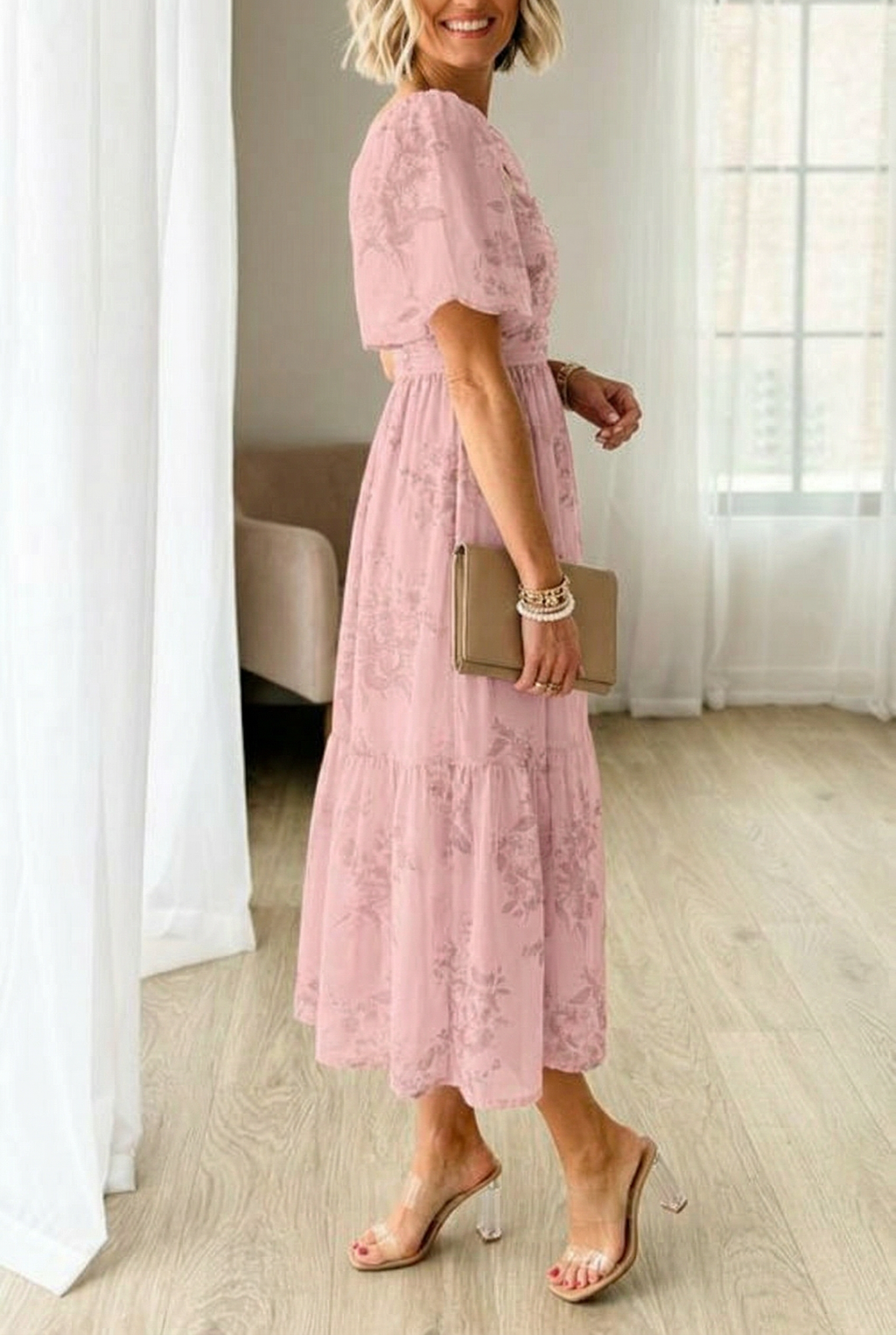 DUBROVNIK – Floral Midi Dress – 2522