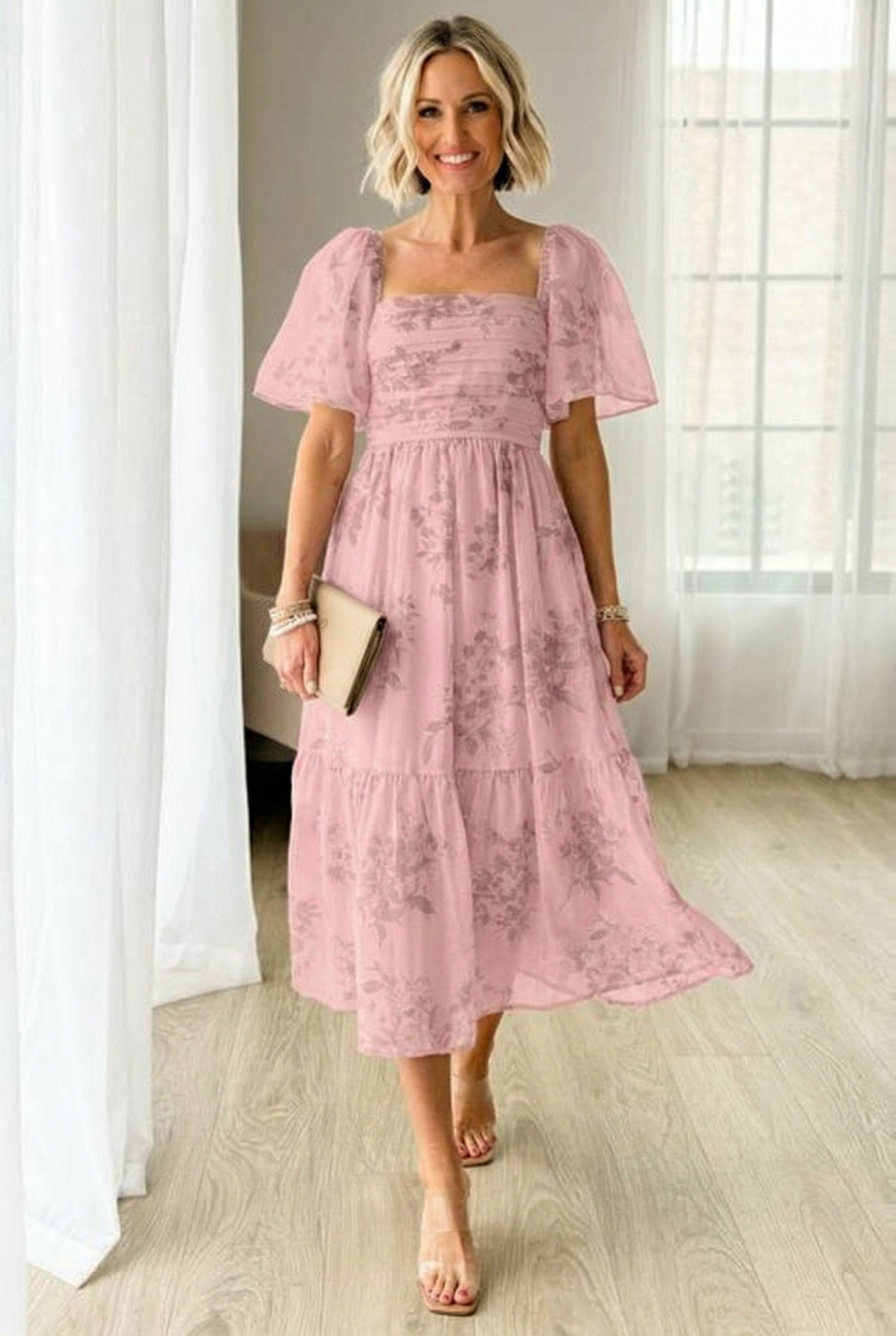 DUBROVNIK – Floral Midi Dress – 2522