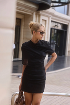 MILAN – Draped Chiffon Mini Dress – 2504