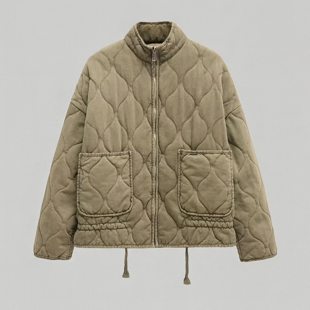 PRAGUE – Quilted Collar Jacket – 240 – Cotton Lenzing™