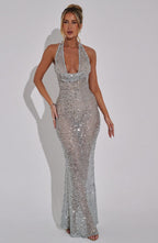 WARSAW – Sequin Halterneck Dress – 1919