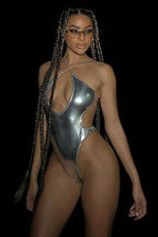 CANNES – Metallic Cutout Monokini – 7744