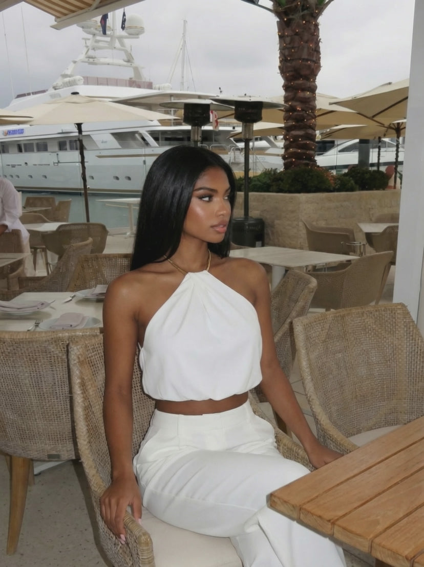 MILANO – Chain Halter Crop Top – 026