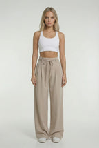 VALENCIA – Veter Hoge Taille Rechte Broek – 2186