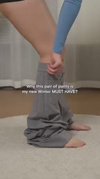 High-Waisted Elastic Casual Trousers