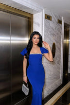 POSITANO – Square-Neck Bodycon Dress – 5005